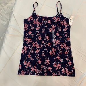 NEW Navy flower tank top
